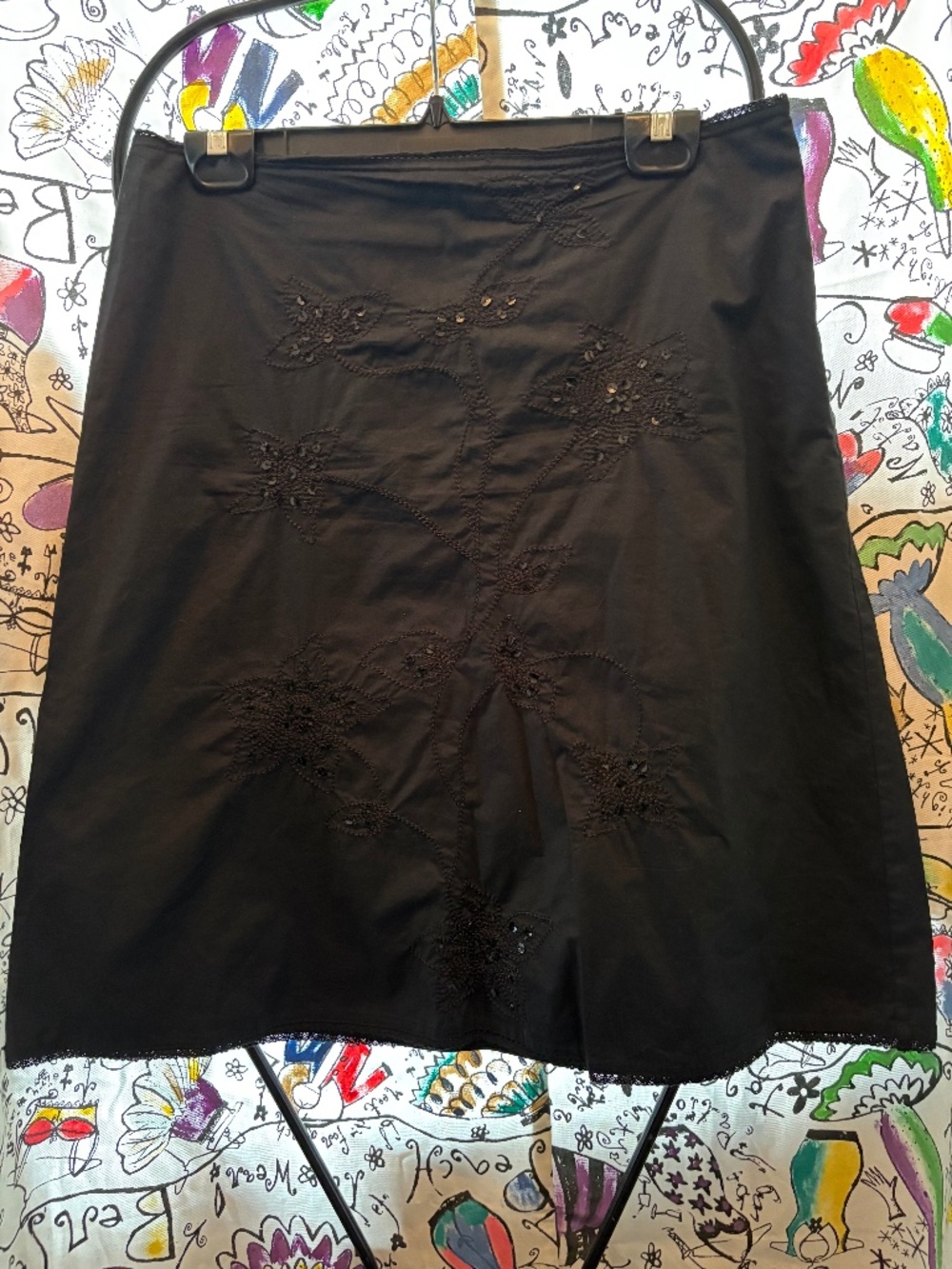 Ecologie cotton spandex A-line skirt